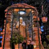 La statua di Padre Pio che ha dato il via al progetto del giardino